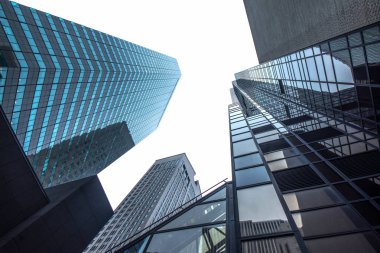 New york iş merkezi şehir gökdelen görünümü oluşturma