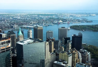 New York City gökdelenleri Çatı manzarası.