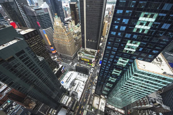 Flygfoto över Manhattan skyline, New York City — Stockfoto