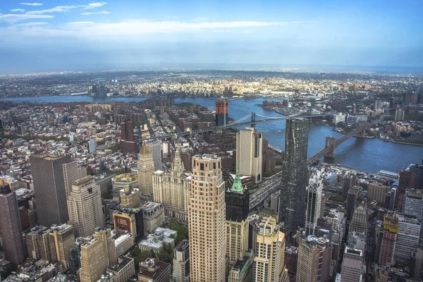 ニューヨーク市超高層ビル屋上都市景観. — ストック写真