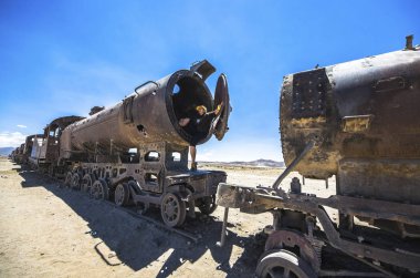 Tren mezarlığı, Uyuni, Bolivya