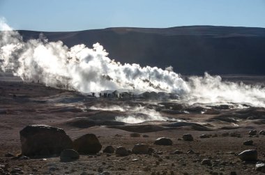 Gayzer Sol de Manana, Potosi bölümü, Euardo Avaroa doğal rezerv, Güney Bolivya