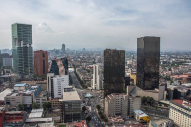 Mexico City, Meksika şehir merkezi manzarası