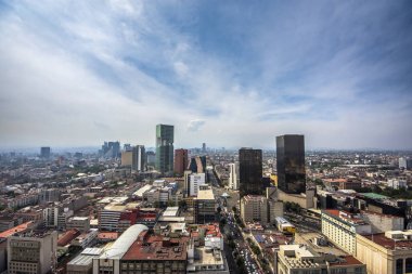 Mexico City'de tarihi bina panoramik görünümü