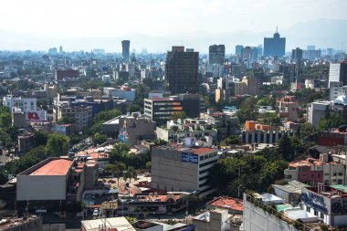 Mexico City'de tarihi bina panoramik görünümü