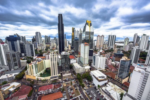 Panama City, Panama modern Skyline havadan görünümü — Stok fotoğraf