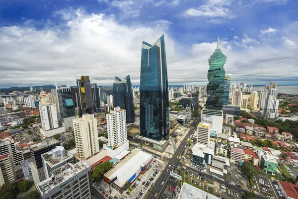 Вид з сучасними skyline Панама Сіті, Панама — стокове фото