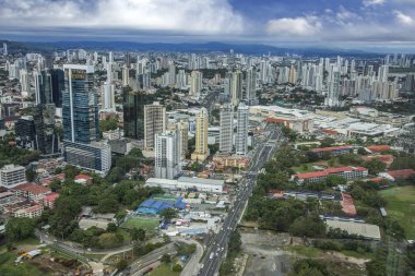 Panama City Panama havadan görünümü