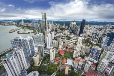 Panama City Panama havadan görünümü