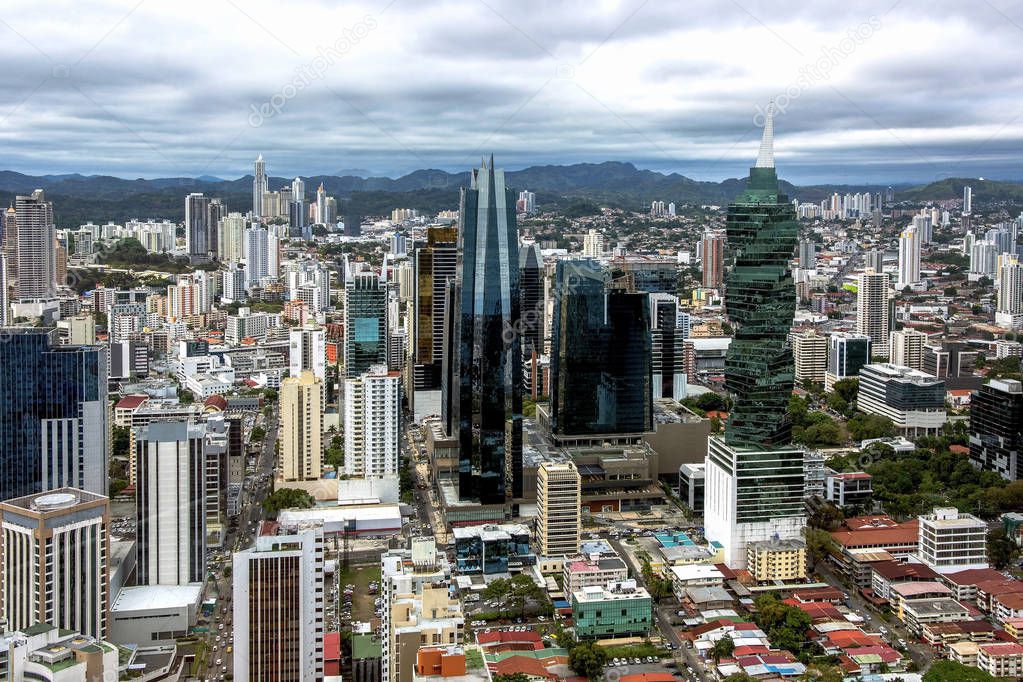 Aerial View from Panama City in Panama