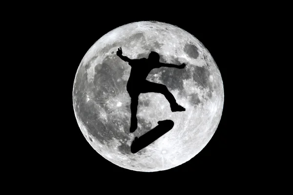 Seluncur bulan purnama — Stok Foto