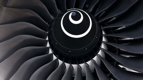 Airbus A380 airplane engine — Stock Video