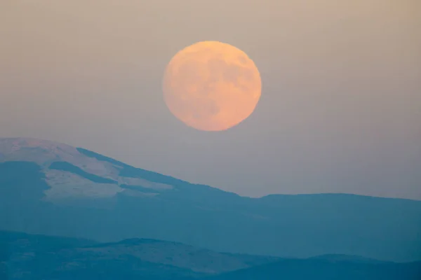 Montaña Super Luna — Foto de Stock