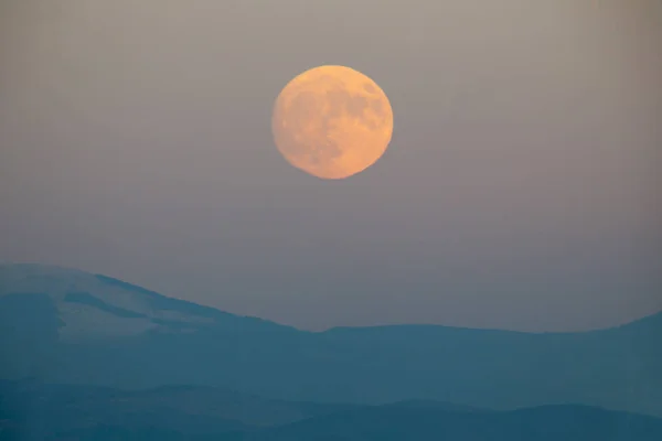 Montaña Super Luna — Foto de Stock