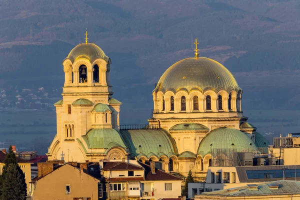 Закат Александро-Невского собора — стоковое фото