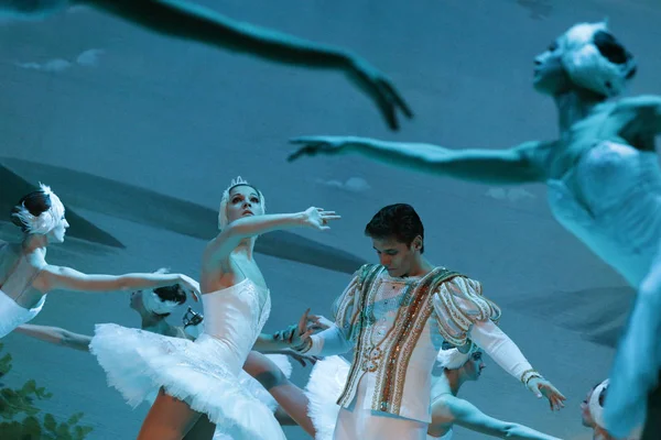 Swan Lake Ballet no gelo — Fotografia de Stock
