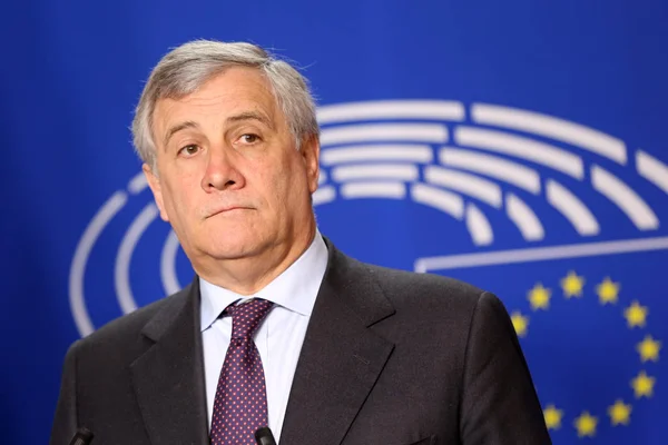 President of European Parliament Antonio Tajani — Stock Photo, Image