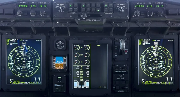 Militära bärare flygplan cockpit — Stockfoto