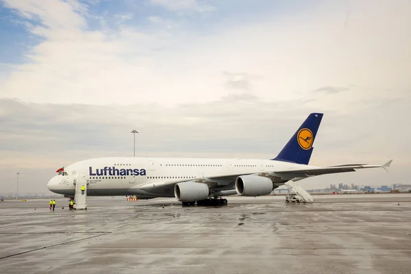 Avião Airbus A380 — Fotografia de Stock