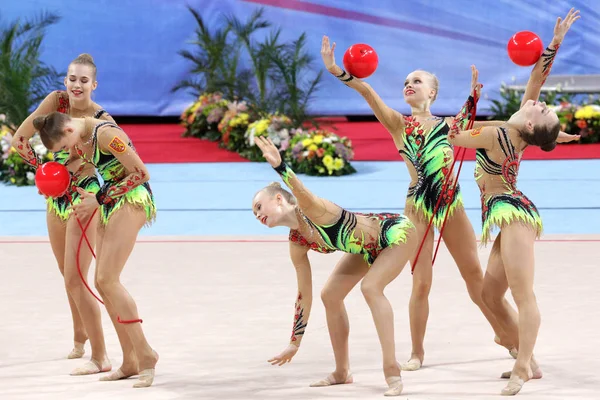 Team Finnland Rhythmische Sportgymnastik — Stockfoto