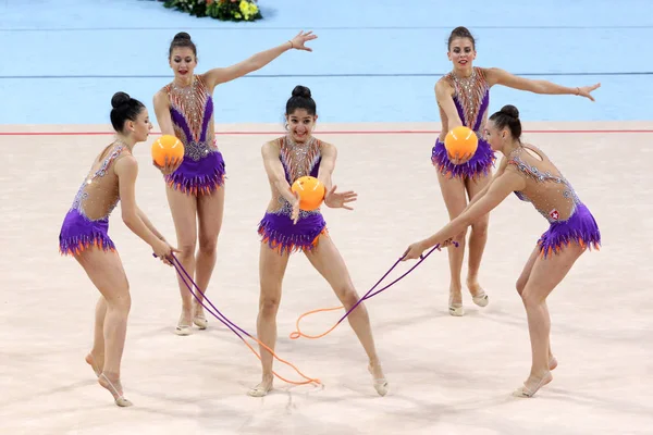 Team Switzerland Rhythmic Gymnastics — Stock Photo, Image