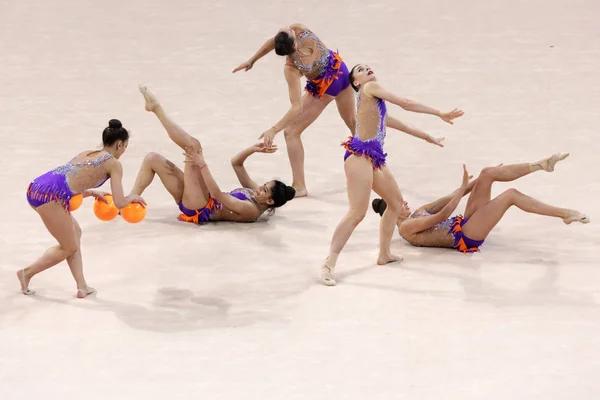 Equipe Suíça Ginástica Rítmica — Fotografia de Stock