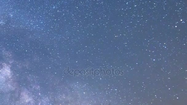 Vía Láctea cielo nocturno timelapse nubes — Vídeos de Stock