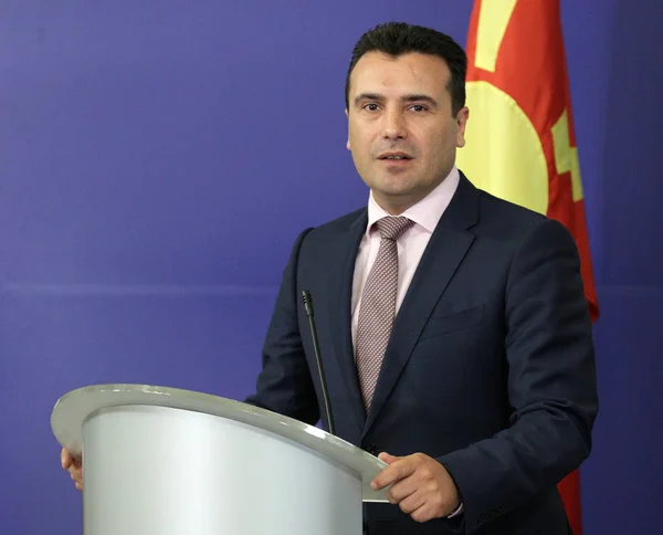 Prime Minister of Macedonia Zoran Zaev — Stock Photo, Image