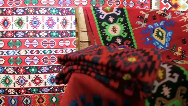 Chiprovtsi Carpets (rugs) — Stock Video