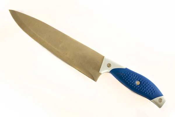 Kuchyňský nůž na bílém pozadí — Stock fotografie