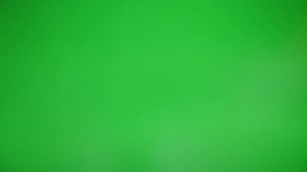 디지털 녹색 스크린 남자 손 제스처 — 비디오