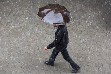 Rainy weather umbrella clipart