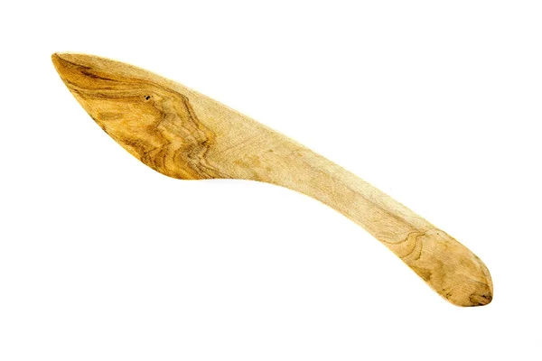 Wooden knife on white background — Stock Photo, Image