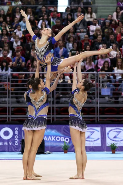 Team italien rhythmische gymnastik — Stockfoto