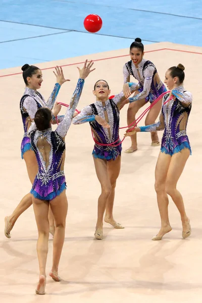 Takım İsrail ritmik jimnastik — Stok fotoğraf