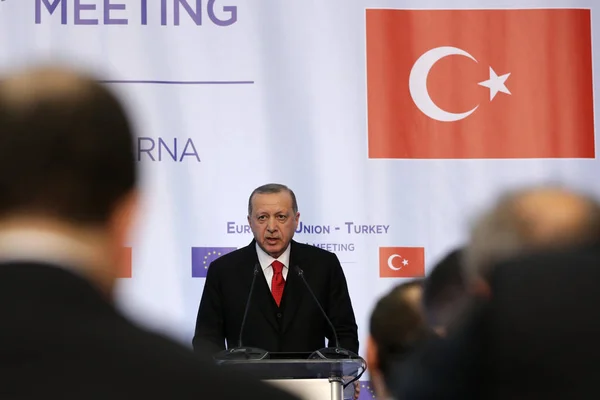 Президент Тайбеп Ердоган — стокове фото