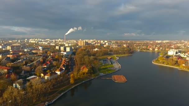 Lake Superior, Kaliningrad — Stockvideo