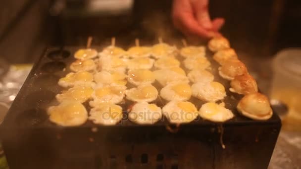 Street food festival — Stock Video