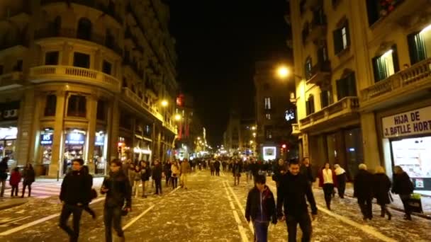 Dia dos Três Reis em Barcelona — Vídeo de Stock