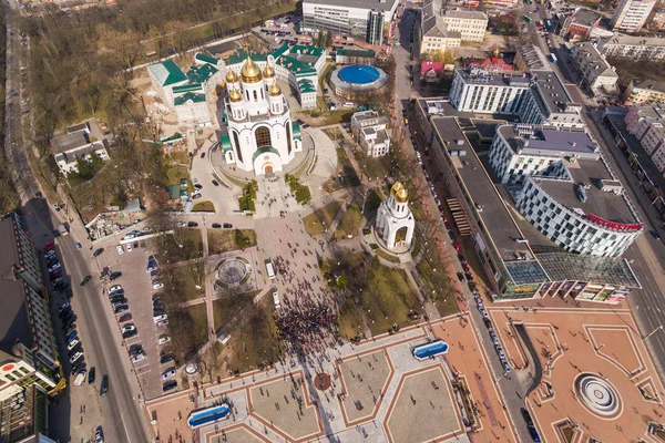 Всероссийский митинг против коррупции власти в Калининграде — стоковое фото