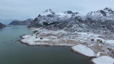 Norveç kış manzarası