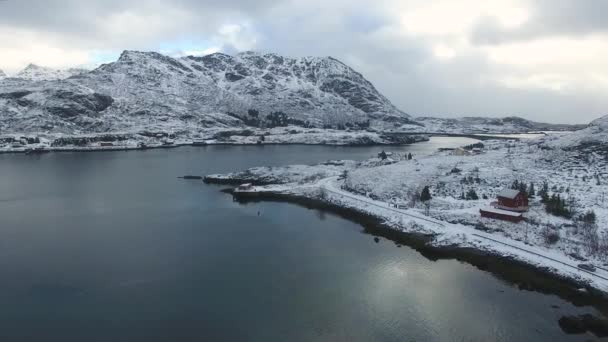 ノルウェーの冬の風景 — ストック動画
