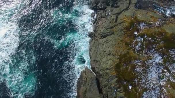 Marée de mer, vue d'en haut 