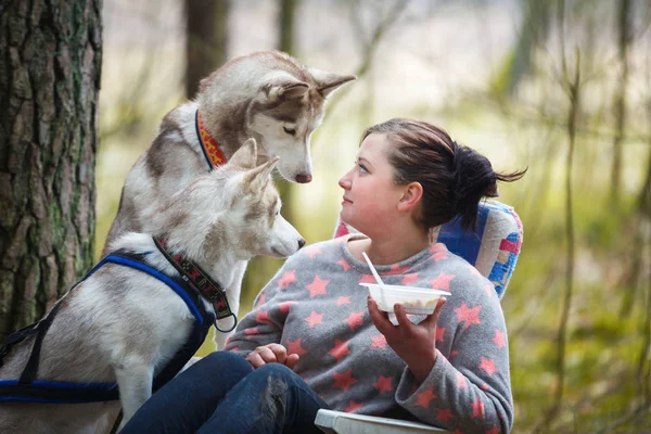 Geef me nu je eten — Stockfoto