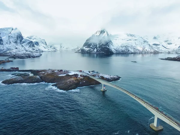 Lofoten Adaları, yukarıdan görünüm — Stok fotoğraf