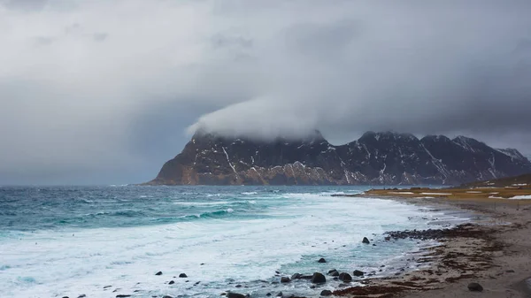 Slavná pláž Lofoten — Stock fotografie