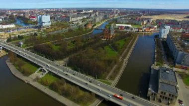 Hava görünümünü Kaliningrad, bahar zamanı