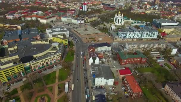 Kaliningrad havadan görünümü — Stok video