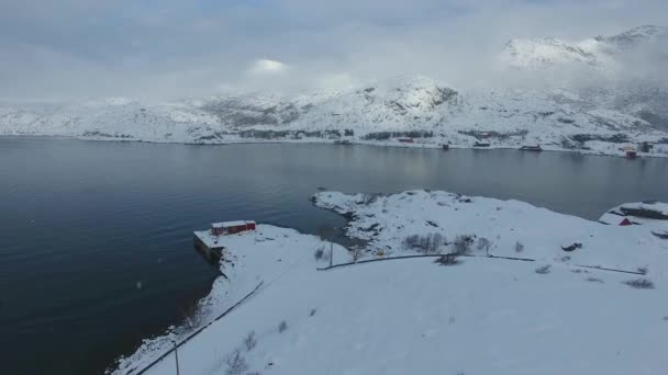 Aldeia de pesca em Lofoten — Vídeo de Stock