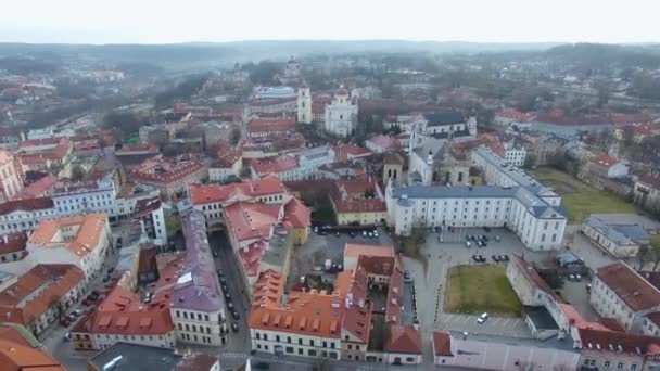 Die Altstadt von Vilnius — Stockvideo